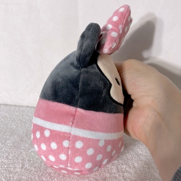 Disney Squishmallow Pink Black Polka Dot Minnie Mouse Plush Toy - Picture 4 of 10